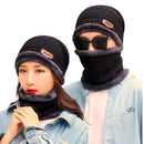 Kit Inverno Completo Unissex Touca de Frio com Gola Forrada e Luva