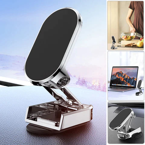 Suporte de Telefone Dobrável de Metal para Carro.