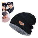 Gorro de Lã Masculino Forrado com Pelúcia para Inverno