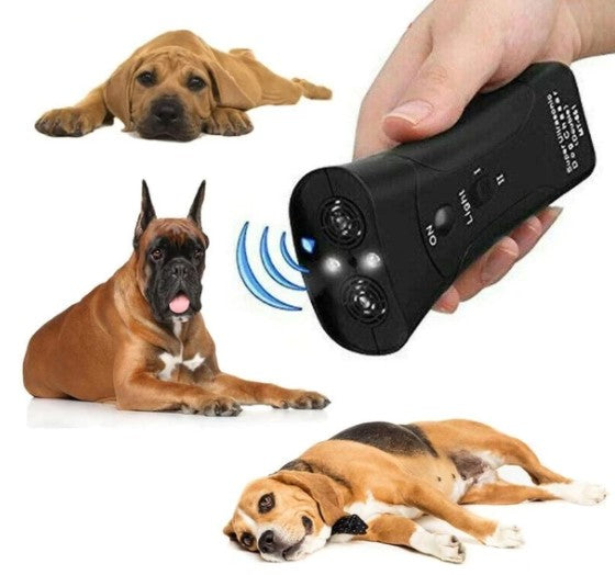 Aparelho Anti Latido - Adestrador de Cães Ultrassônico com Lanterna de Comandos