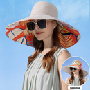 Chapéu de Praia Feminino Dupla Face de Algodão