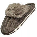 Pantufa Feminina de Inverno Pompom Antiderrapante