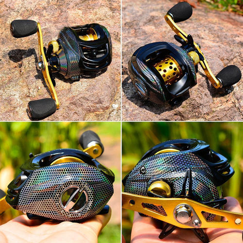 Carretilha de Pesca Profissional Drag 10Kg e 19 Rolamentos - Pull Hard