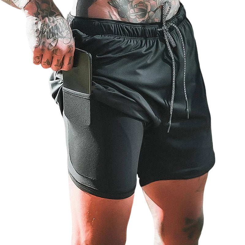 Bermuda Masculina Comfort Fitness 2 em 1 – Ideal para Atividades Físicas