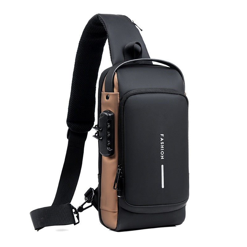 Bolsa de Ombro Antifurto com Carregamento USB, a Solução Perfeita.