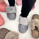 Pantufa Feminina de Inverno Pompom Antiderrapante