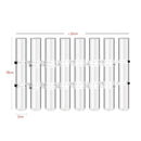 Conjunto Vaso de Tubo Ajustável de Vidro Transparente | GlassGlow