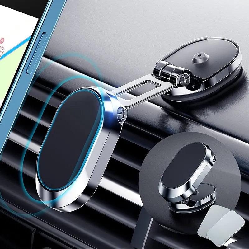 Suporte de Telefone Dobrável de Metal para Carro.
