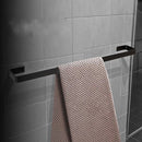 Kit Acessórios de Banheiro Preto de Alumínio