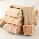 Meia-Calça Feminina Térmica de Flanela com Cintura Alta