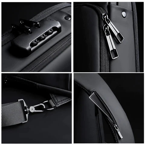 Bolsa de Ombro Antifurto com Carregamento USB, a Solução Perfeita.