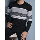 Suéter Masculino de Tricô com Gola Redonda e Manga Longa em Lã