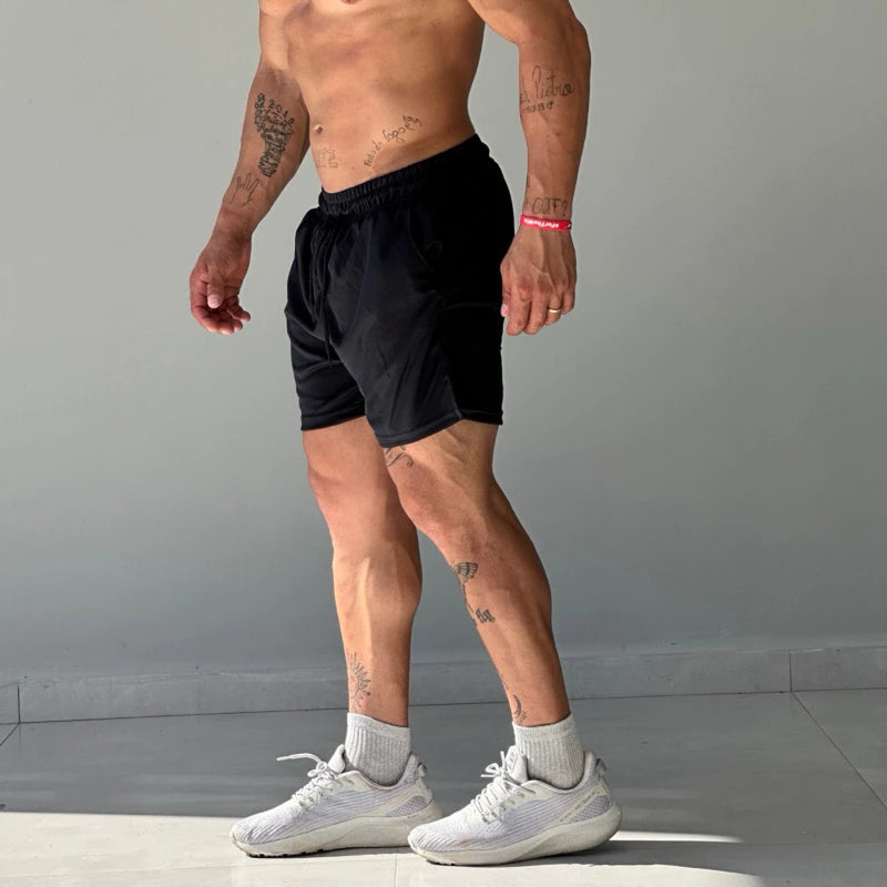 Bermuda Masculina Comfort Fitness 2 em 1 – Ideal para Atividades Físicas