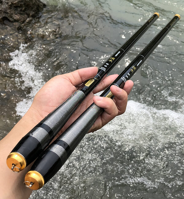 Vara de Pesca Fibra de Carbono Telescópica Ultra Leve.