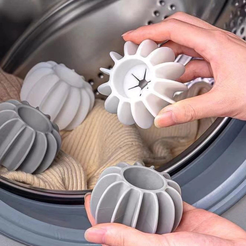 Kit 12 Bolas de Lavagem Reutilizáveis para Máquina de Lavar
