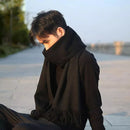 Cachecol Pashmina Masculino 250g Liso com Franjas